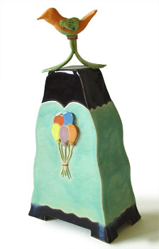 urn kind kinderurn vogel ballon